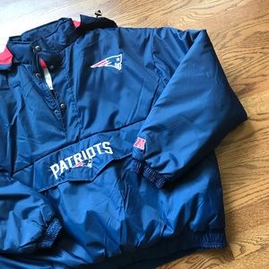 NWT New England Patriots Half Zip Coat